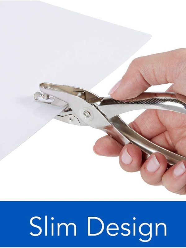 Compact Handheld Paper Hole Punch for Office, School and Craft Projects