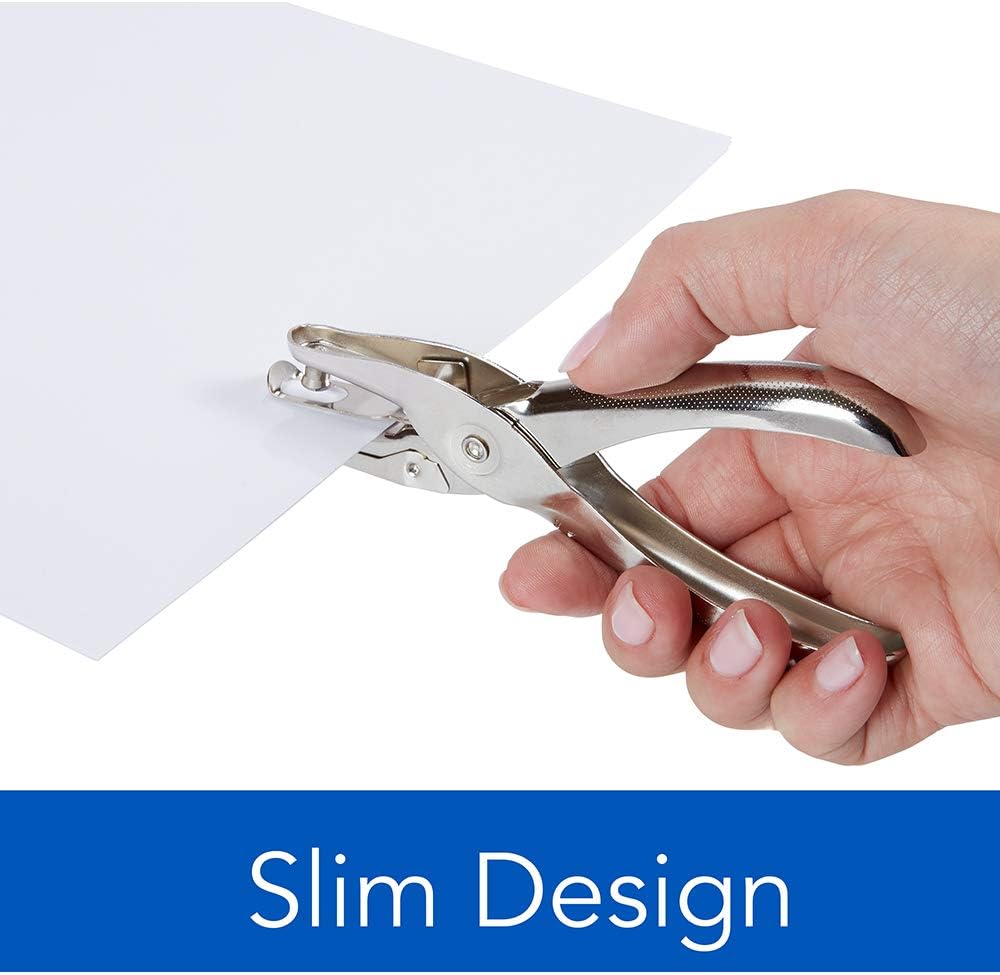 Compact Handheld Paper Hole Punch for Office, School and Craft Projects