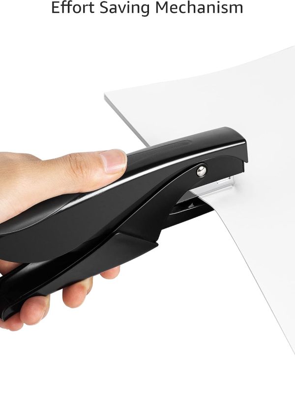 Effort-Saving Long Handle Desktop Stapler for Office, School and Home Paper Binding